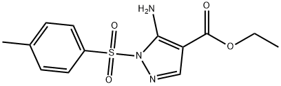 ethyl 5-amino-1-(4-methylbenzenesulfonyl)-1H-pyrazole-4-carboxylate Struktur