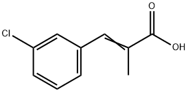 2-Propenoic acid, 3-(3-chlorophenyl)-2-Methyl- Struktur