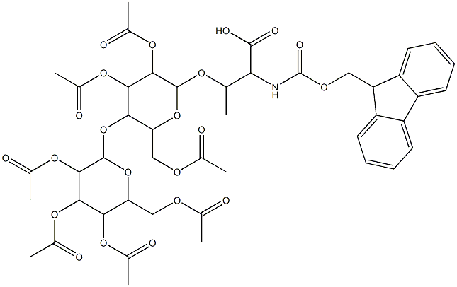 Fmoc-L-Thr(β-D-Lac(Ac)7)-OH Struktur