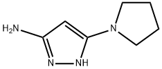 1H-Pyrazol-3-amine,5-(1-pyrrolidinyl)-(9CI) Struktur