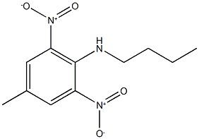 N-butyl-4-methyl-2,6-dinitroaniline Struktur