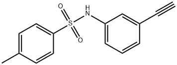 N-(3-ethynylphenyl)-4-methylbenzene-1-sulfonamide Struktur