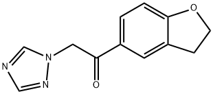 1-(2,3-dihydro-1-benzofuran-5-yl)-2-(1H-1,2,4-triazol-1-yl)ethan-1-one Struktur