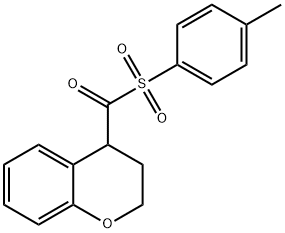 (3,4-dihydro-2H-1-benzopyran-4-yl)(4-methylbenzenesulfonyl)methanone Struktur