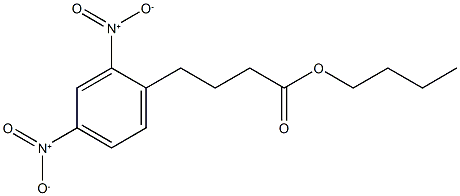 butyl 4-(2,4-dinitrophenyl)butanoate Struktur