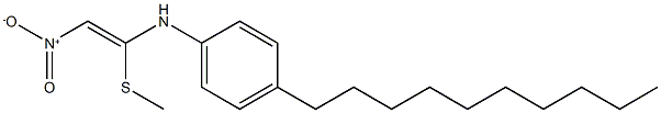 4-decyl-N-[(Z)-1-(methylsulfanyl)-2-nitroethenyl]aniline Struktur