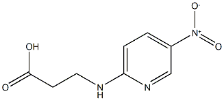 3-[(5-nitropyridin-2-yl)amino]propanoic acid Struktur