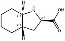 1H-Indole-2-carboxylicacid,octahydro-,(2R,3aS,7aR)-rel-(9CI) Struktur