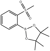 4,4,5,5-Tetramethyl-2-(2-(methylsulfonyl)phenyl)-1,3,2-dioxaborolane Struktur