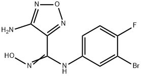 (Z)-4-アミノ-N-(3-ブロモ-4-フルオロフェニル)-N'-ヒドロキシ-1,2,5-オキサジアゾール-3-カルボキシイミドアミド price.