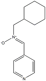 (Z)-(cyclohexylmethyl)(oxido)[(pyridin-4-yl)methylidene]azanium Struktur