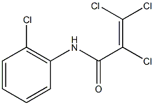 2,3,3-trichloro-N-(2-chlorophenyl)prop-2-enamide Struktur