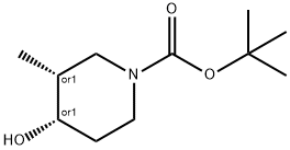 1-piperidinecarboxylic acid, 4-hydroxy-3-methyl-, 1,1-dimethylethyl ester, (3r,4s)-rel-|N-BOC-(3R,4S)-3-甲基-4-羥基哌啶