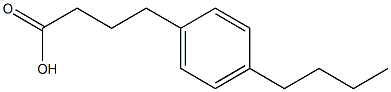 4-(4-butylphenyl)butanoic acid Struktur