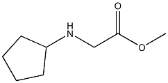 methyl 2-(cyclopentylamino)acetate Struktur