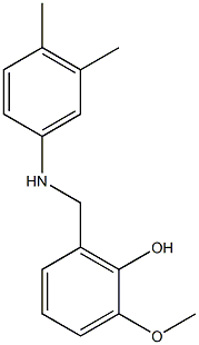 2-{[(3,4-dimethylphenyl)amino]methyl}-6-methoxyphenol Struktur