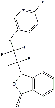 1-(4-fluorophenoxy tetrafluoroethy)-1,2-benzidoxodol-3(1H)-one Struktur