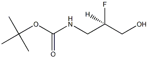 (r)-tert-butyl (2-fluoro-3-hydroxypropyl)carbamate Struktur