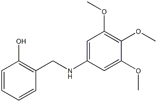 2-{[(3,4,5-trimethoxyphenyl)amino]methyl}phenol Struktur