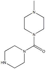 1-methyl-4-(piperazin-1-ylcarbonyl)piperazine Struktur