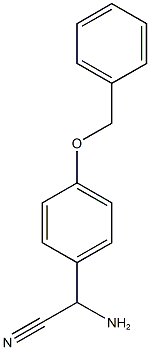 amino[4-(benzyloxy)phenyl]acetonitrile Struktur