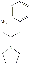 3-phenyl-2-pyrrolidin-1-ylpropan-1-amine Struktur