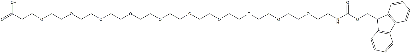 FMoc-NH-PEG10-CH2CH2COOH Struktur