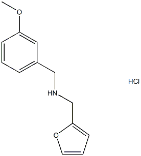 [(furan-2-yl)methyl][(3-methoxyphenyl)methyl]amine hydrochloride Struktur