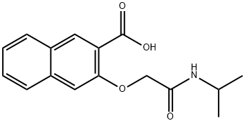 3-[(propan-2-ylcarbamoyl)methoxy]naphthalene-2-carboxylic acid Struktur