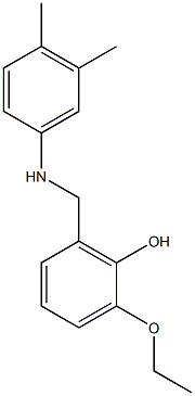 2-{[(3,4-dimethylphenyl)amino]methyl}-6-ethoxyphenol Struktur