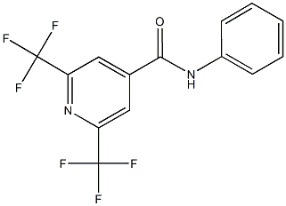 N-phenyl-2,6-bis(trifluoromethyl)isonicotinamide Struktur