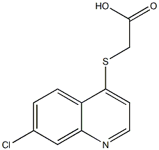 2-[(7-chloroquinolin-4-yl)sulfanyl]acetic acid Struktur