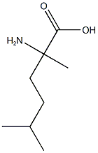 2-amino-2,5-dimethylhexanoic acid Struktur