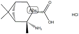 (1R,2R,3S,5R)-2-amino-2,6,6-trimethylbicyclo[3.1.1]heptane-3-carboxylic acid hydrochloride Struktur