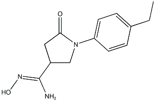 (Z)-1-(4-ethylphenyl)-N'-hydroxy-5-oxopyrrolidine-3-carboximidamide Struktur