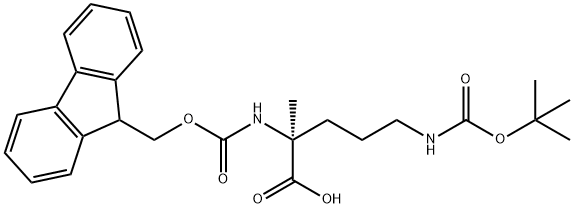 FMoc-α-Me-Orn(Boc)-OH Struktur