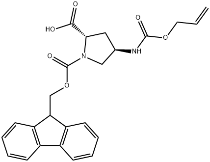 (2R,4R)-4-Alloc-aMino-1-FMoc-Pyrrolidine-2-carboxylic acid