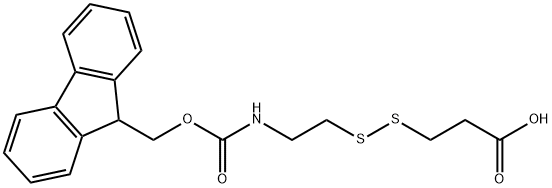 Fmoc-NH-ethyl-SS-propionic acid Struktur