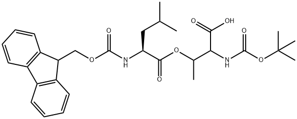 Boc-Thr(Leu-FMoc)-OH Structure