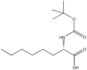 (S)-N-2-t-Butyloxycarbonylamino-octanoic acid dicyclohexylamine Struktur