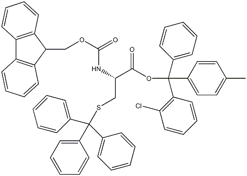 Fmoc-L-Cys(Trt)-2-chlorotrityl resin (100-200 mesh, > 0.5 mmol Struktur