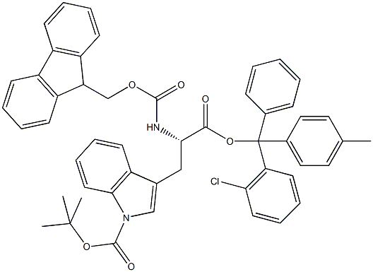 Fmoc-L-Trp(Boc)-2-chlorotrityl resin (100-200 mesh, > 0.5 mmol Struktur