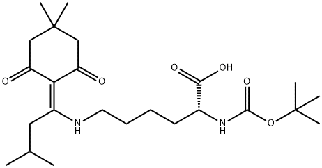 N-alpha-t-Butyloxycarbonyl-N-epsilon-[1-(4,4-dimethyl-2,6-dioxocyclohex-1-ylidene)-3-methylbutyl]-D-lysine