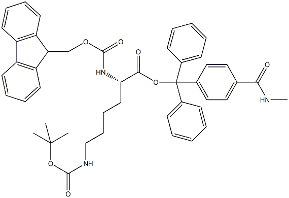 Fmoc-L-Lys(Boc)-Trt TG Struktur