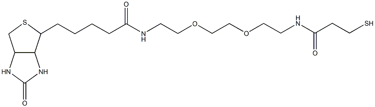 alpha-Biotin-omega-mercapto poly(ethylene glycol) (PEG-MW 10.000 Dalton) Struktur