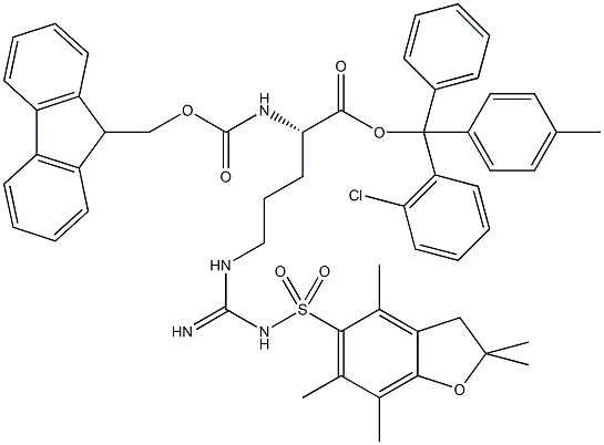 Fmoc-L-Arg(Pbf)-2-chlorotrityl resin (100-200 mesh, > 0.5 mmol Struktur