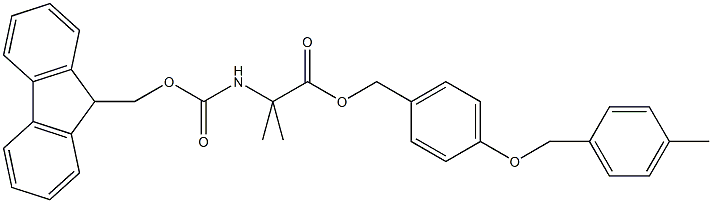 FMOC-(ME)-ALA-ALKO RESIN Struktur