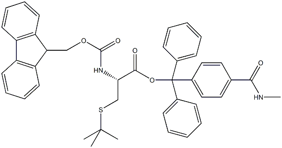 Fmoc-L-Cys(S-tBu)-Trt TG Struktur