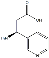 3-(3-Pyridyl)-D-beta-alanine, (R)-3-Amino-3-(pyridin-3-yl)propanoic acid Struktur