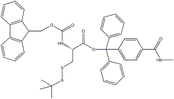 Fmoc-L-Cys(SS-tBu)-Trt TG Struktur